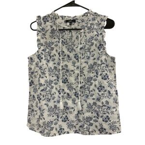 Angels Blue White Top Size S